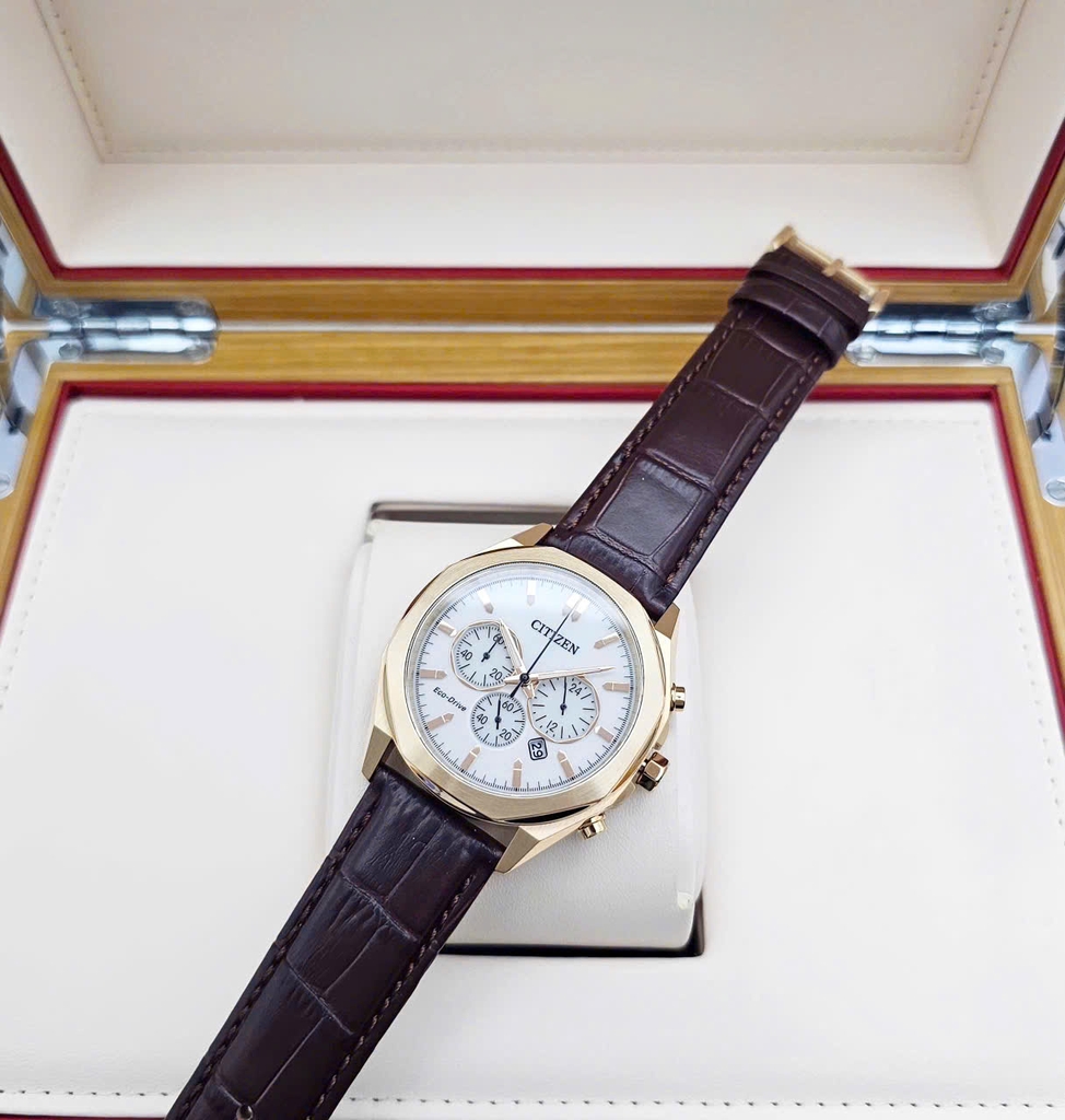 Đồng Hồ Nam Citizen Quartz Eco-Drive Chronograph CA4593-15A