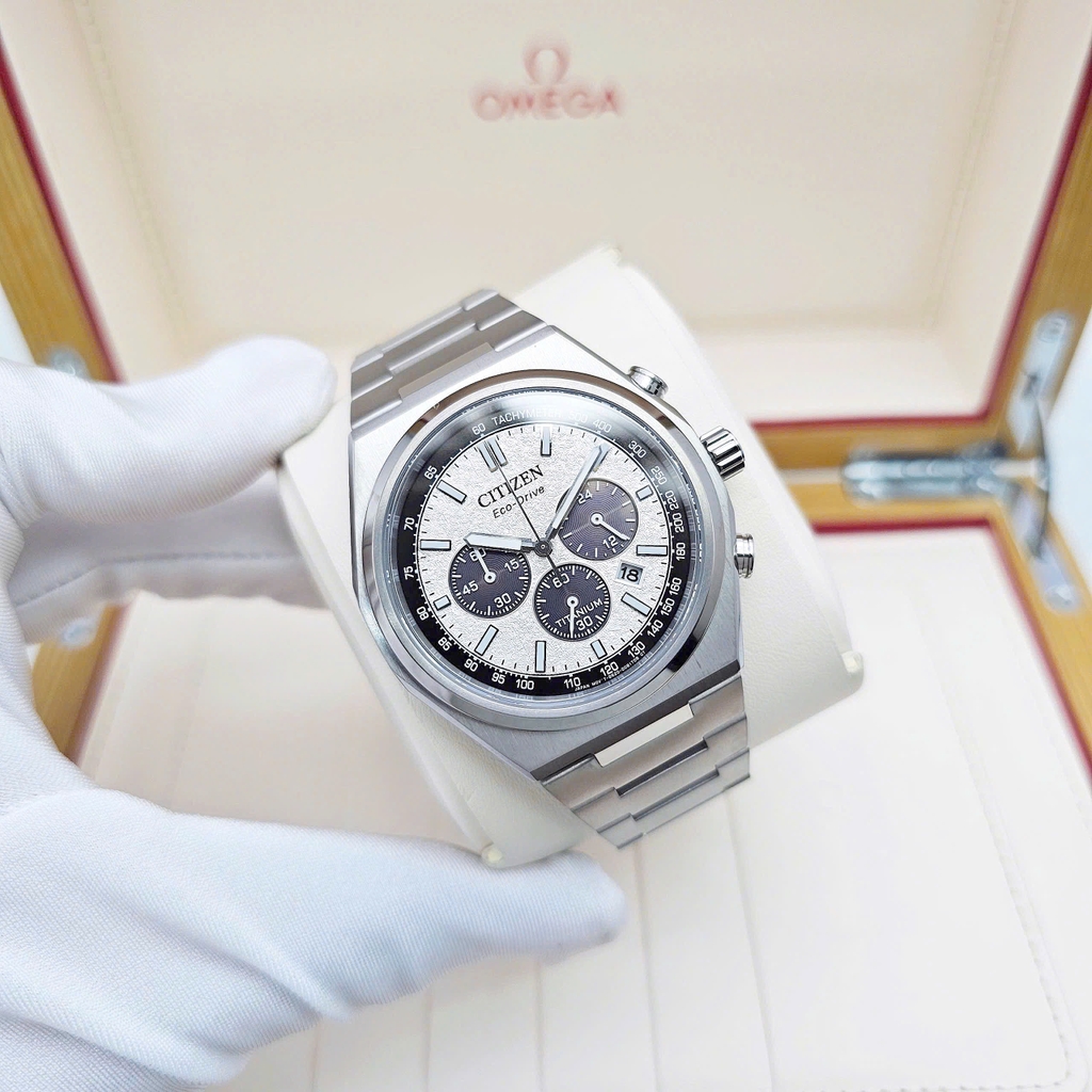 Đồng Hồ Nam Citizen Quartz Eco-Drive Super Titanium Chronograph CA4610-85A