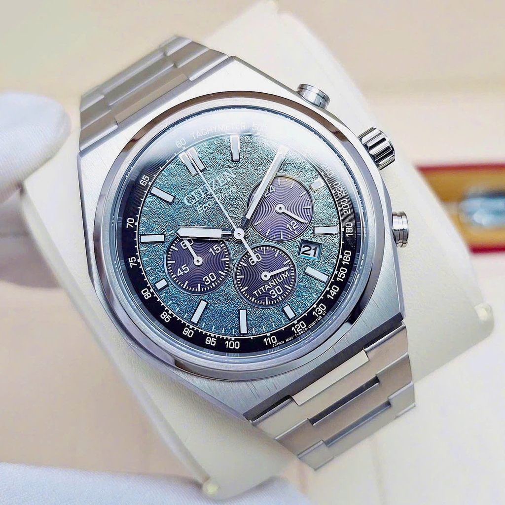 Đồng Hồ Nam Citizen Quartz Eco-Drive Super Titanium Chronograph CA4610-85X