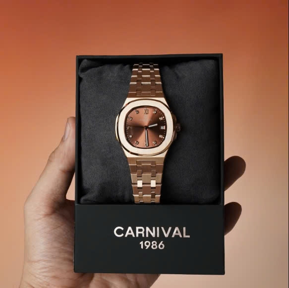 Đồng Hồ Nữ Carnival Quartz 8160L-VH-N ( 8160L ) Cá Hồi