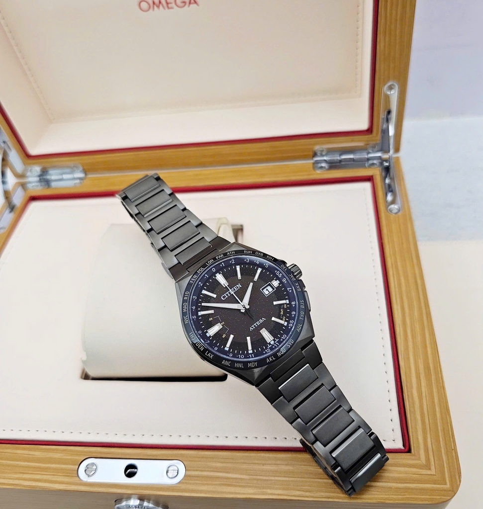 Đồng Hồ Nam Citizen Quartz Eco-drive Attesa Super Titanium™ Radio Controlled Perpetual Calendar 35th Anniversary Limited Edition 1600 CB0217-71E