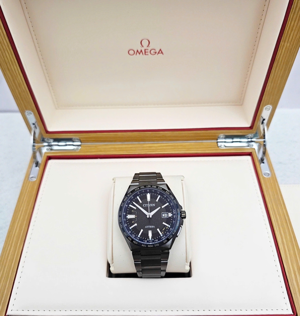 Đồng Hồ Nam Citizen Quartz Eco-drive Attesa Super Titanium™ Radio Controlled Perpetual Calendar 35th Anniversary Limited Edition 1600 CB0217-71E