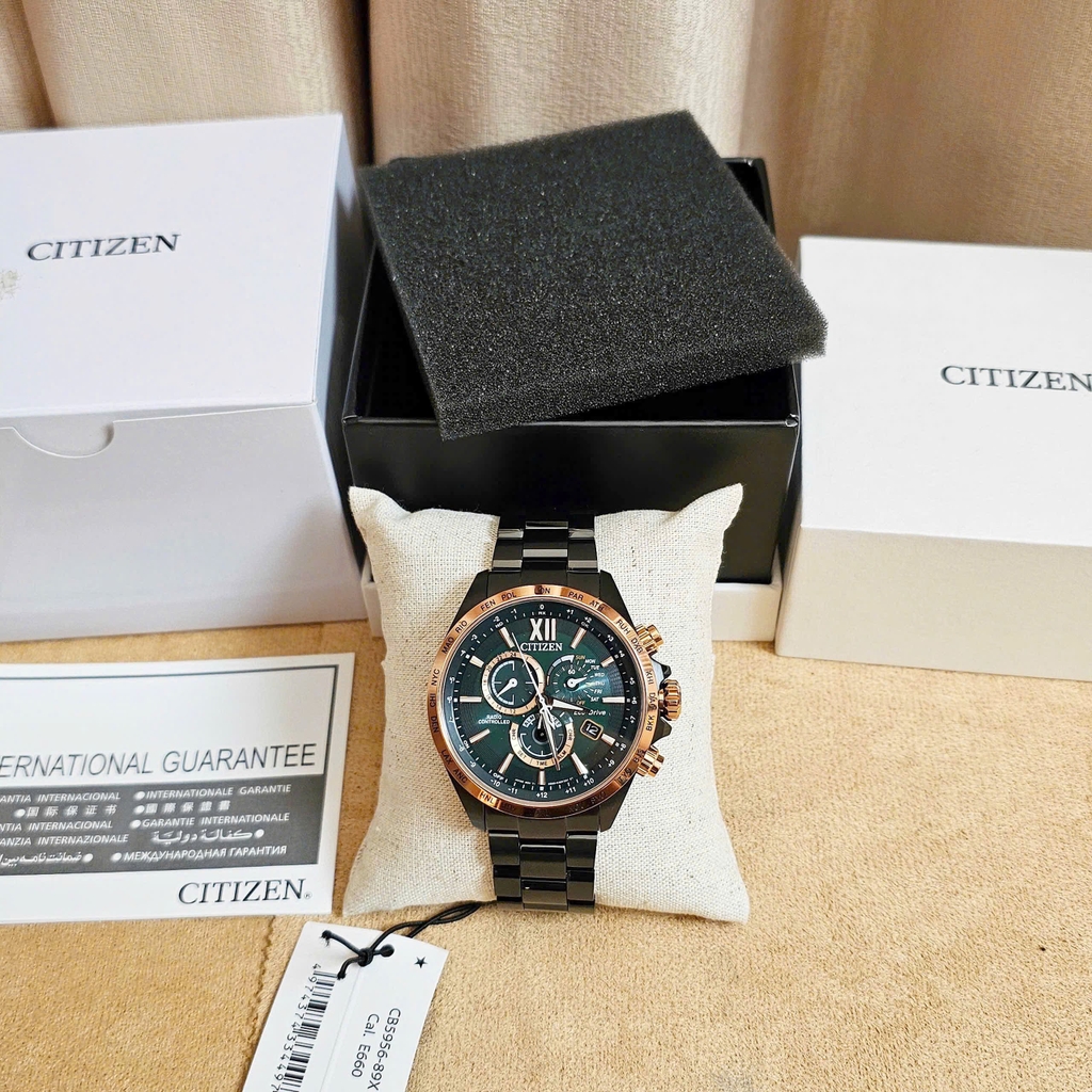 Đồng Hồ Nam Citizen Quartz Eco-drive Radio-Controlled Perpetual Calendar CB5956-89X