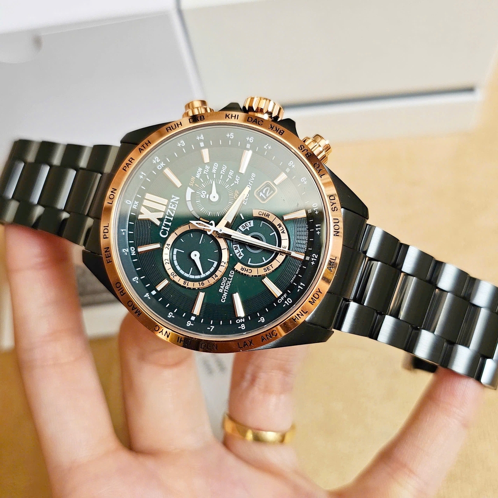 Đồng Hồ Nam Citizen Quartz Eco-drive Radio-Controlled Perpetual Calendar CB5956-89X