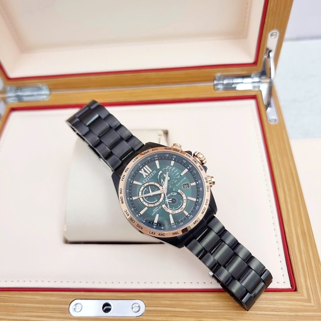 Đồng Hồ Nam Citizen Quartz Eco-drive Radio-Controlled Perpetual Calendar CB5956-89X