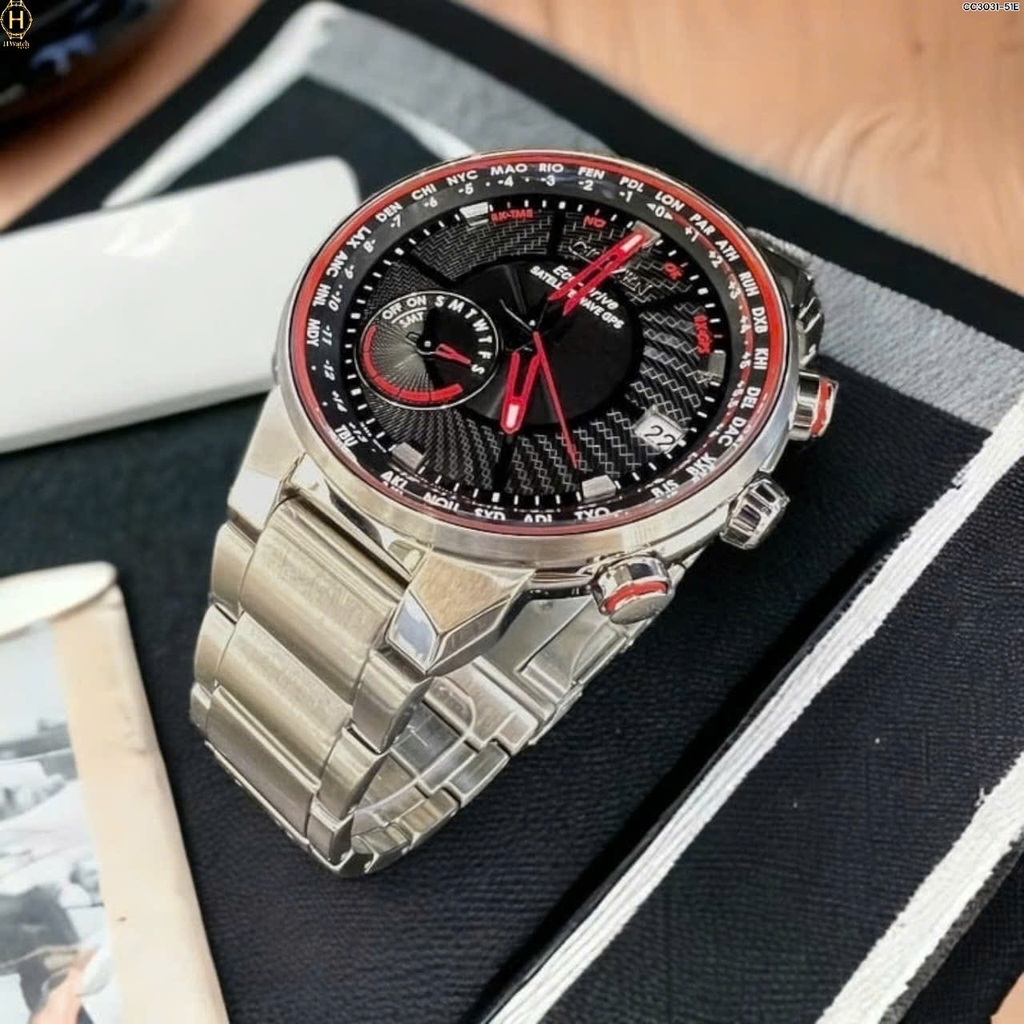 Đồng Hồ Nam Citizen Quartz Eco-drive Satellite Wave CC3031-51E