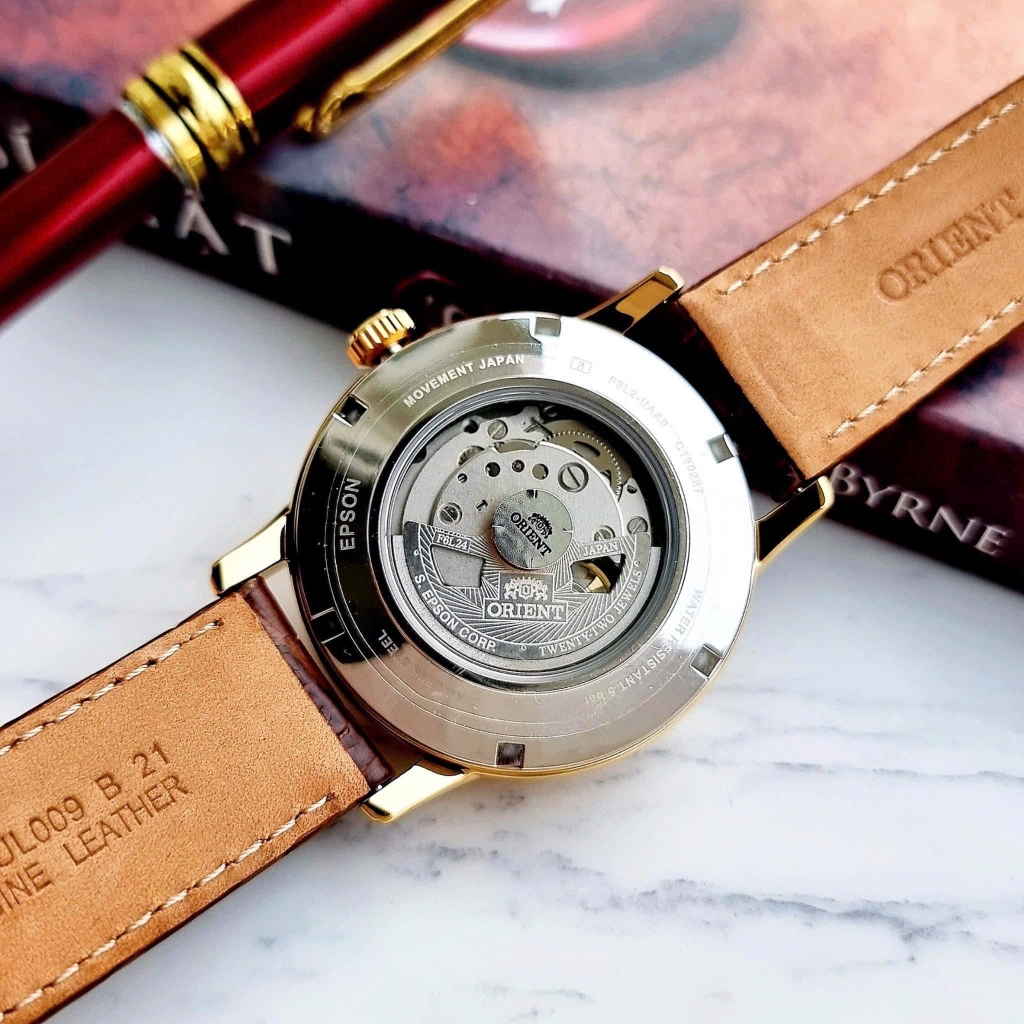 Đồng Hồ Nam Orient Automatic Sun & Moon 4 Gold RA-AS0010S10B ( RA-AS0010S30B ) ( RA-AS0010S )
