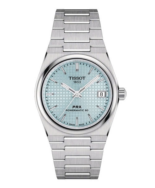 Đồng Hồ Unisex Tissot Automatic PRX Powermatic 80 Ice Blue 35mm T137.207.11.351.00 (T1372071135100)