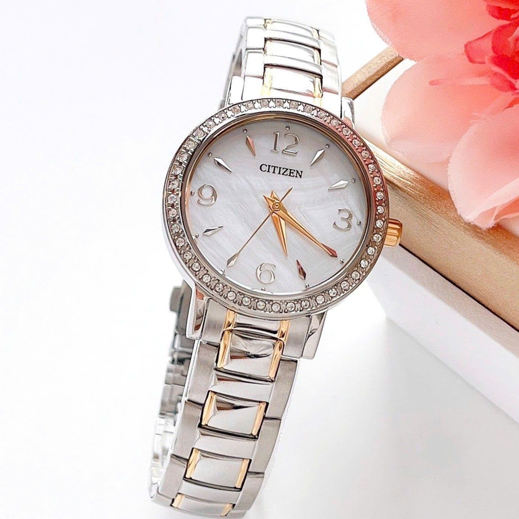 Đồng Hồ Nữ Citizen Quartz Eco -Drive EL3044-54D