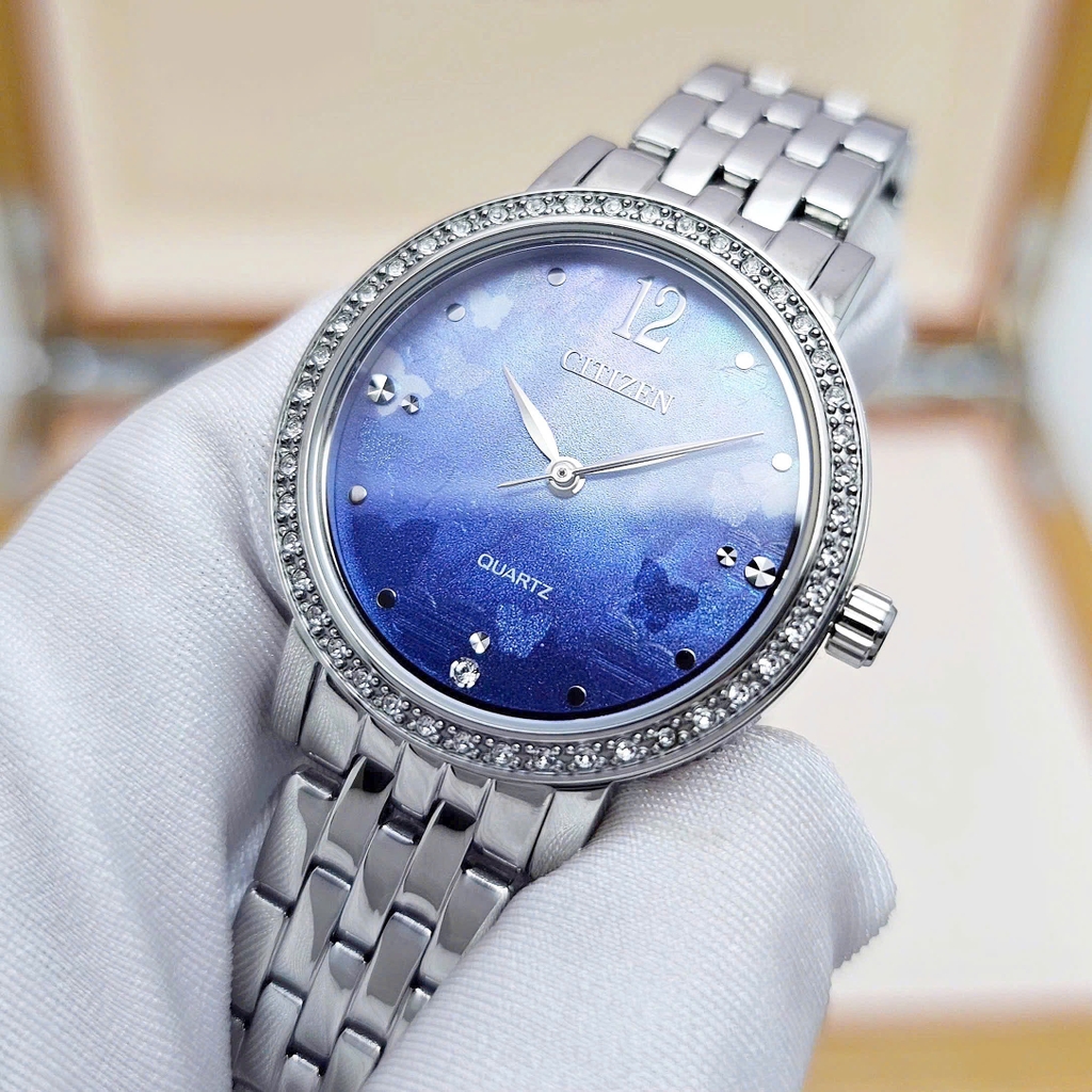 Đồng Hồ Nữ Citizen Quartz Beginning Blue EL3100-55N
