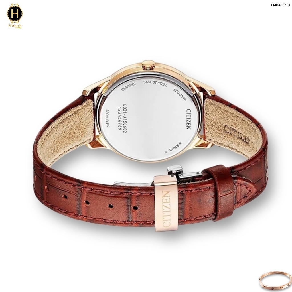 Đồng Hồ Nữ Citizen Quartz Eco-Drive EM0419-11D