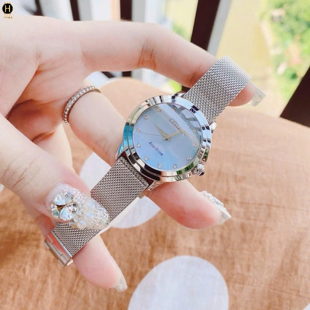 Đồng Hồ Nữ Citizen Quartz Eco-Drive Ceci EM0790-55N