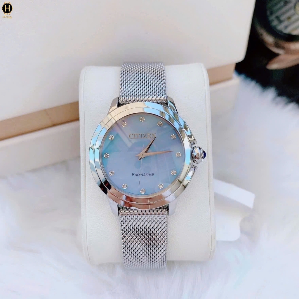 Đồng Hồ Nữ Citizen Quartz Eco-Drive Ceci EM0790-55N