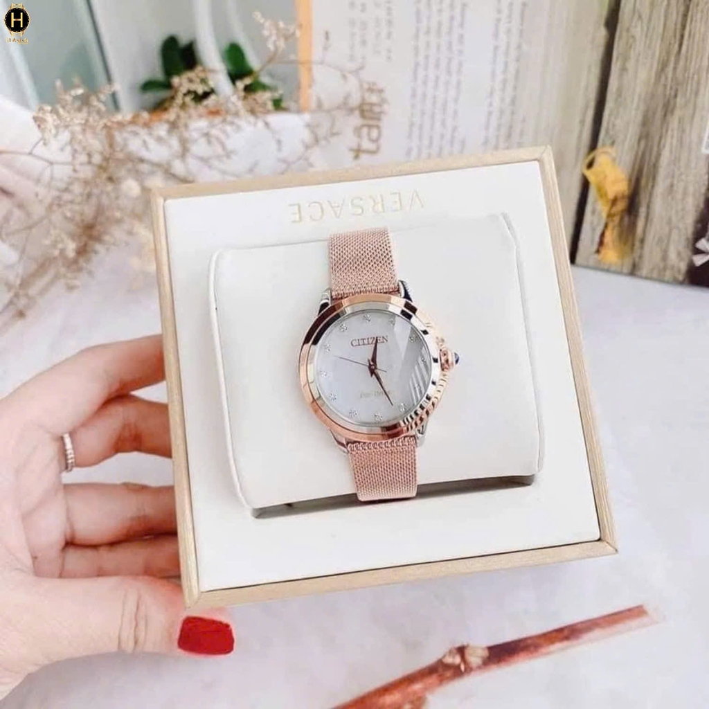 Đồng Hồ Nữ Citizen Quartz Eco-Drive Ceci EM0796-75D