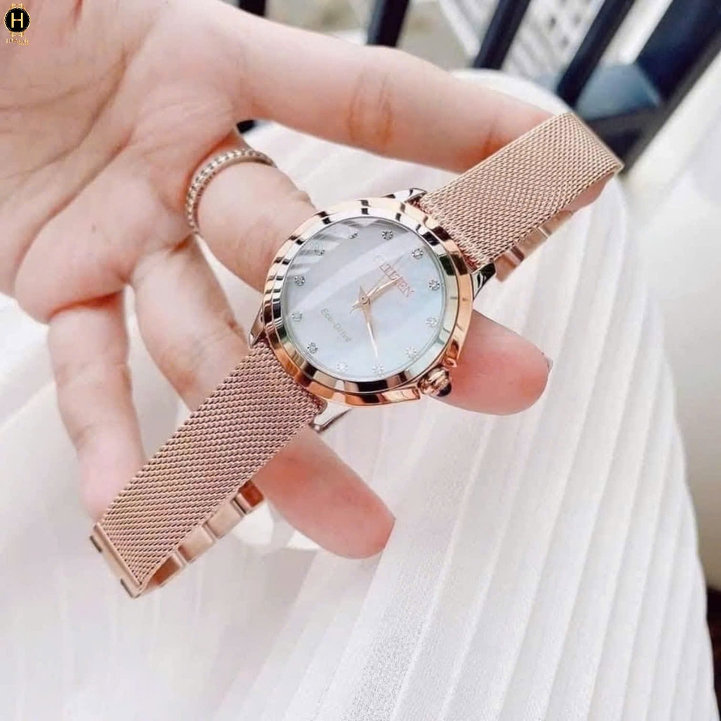 Đồng Hồ Nữ Citizen Quartz Eco-Drive Ceci EM0796-75D
