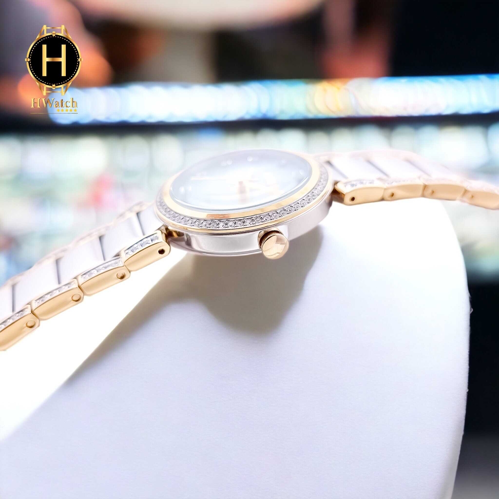 Đồng Hồ Nữ Citizen Quartz Eco-Drive Silhouette Crystal EM0844-58D