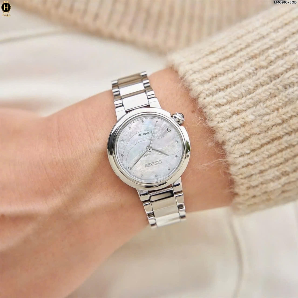 Đồng Hồ Nữ Citizen L Quartz Eco-Drive EM0910-80D