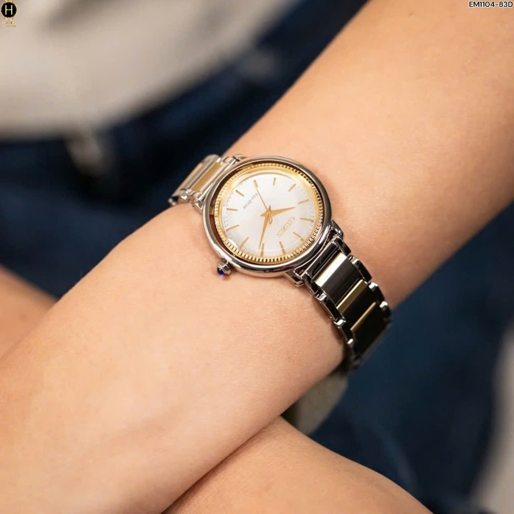 Đồng Hồ Nữ Citizen L Quartz Eco-Drive EM1104-83D