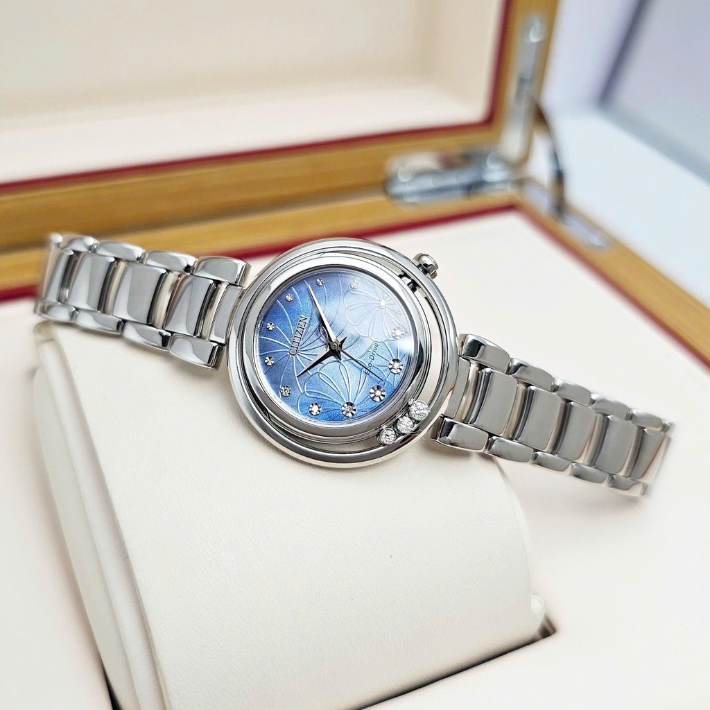 Đồng Hồ Nữ Citizen Quartz Eco-Drive L Diamond EM1110-81N