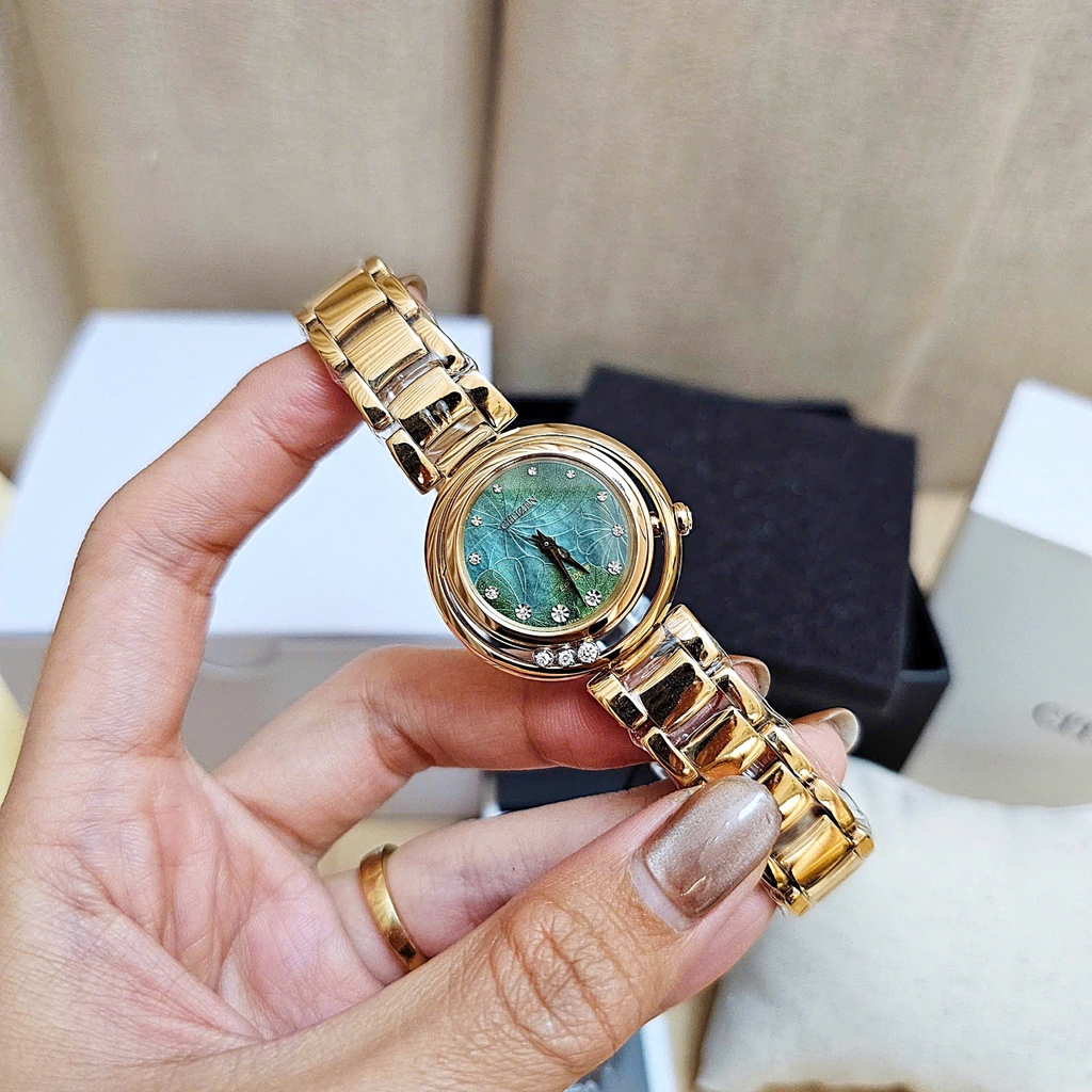 Đồng Hồ Nữ Citizen Quartz Eco-Drive L Diamond EM1113-82Y