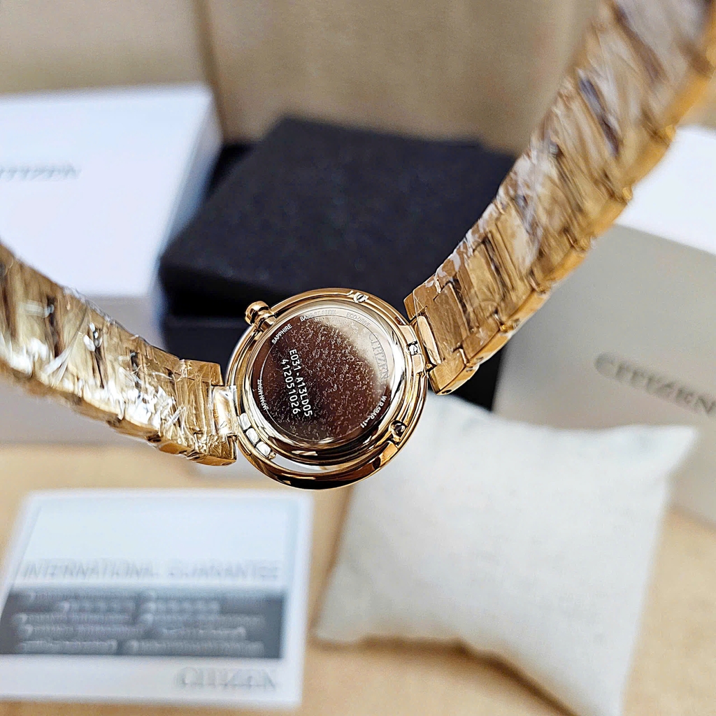 Đồng Hồ Nữ Citizen Quartz Eco-Drive L Diamond EM1113-82Y