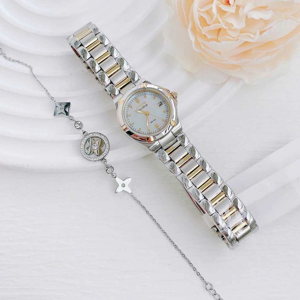 Đồng Hồ Nữ Citizen Quartz Eco-Drive Riva EW1534-57D