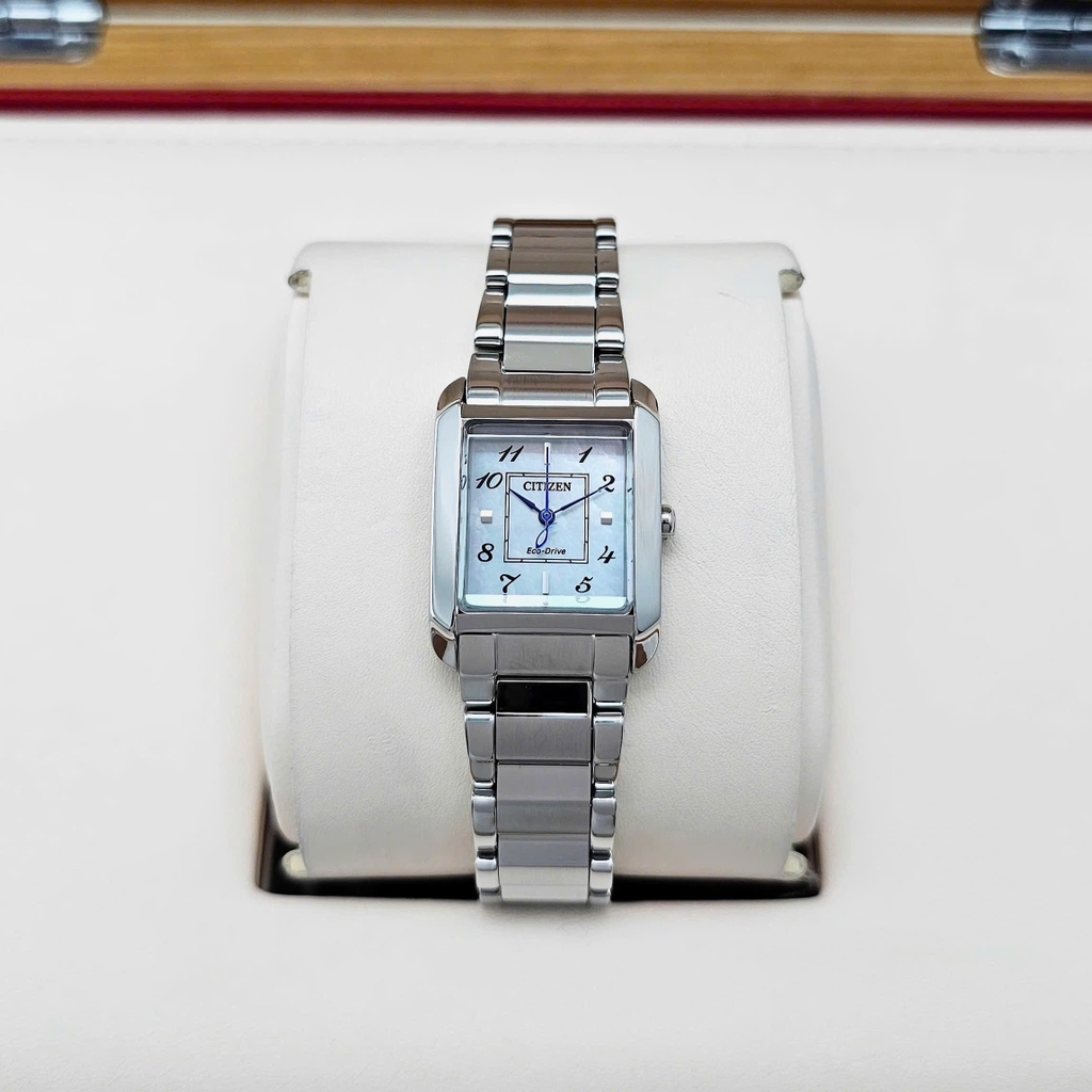 Đồng Hồ Nữ Citizen Quartz Eco-Drive L Bianca Silver Tone Watch 21.5mm EW5600-87D