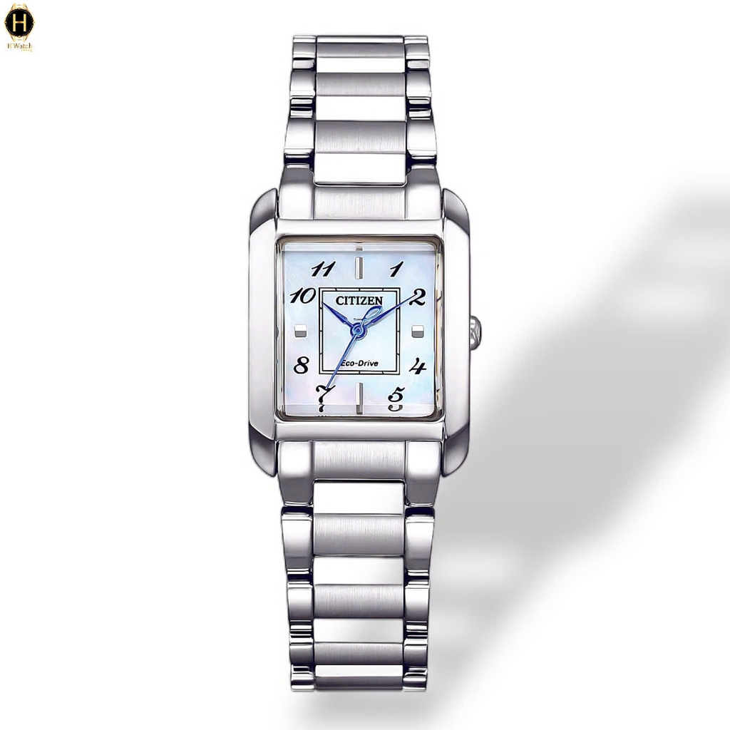 Đồng Hồ Nữ Citizen Quartz Eco-Drive L Bianca Silver Tone Watch 21.5mm EW5600-87D