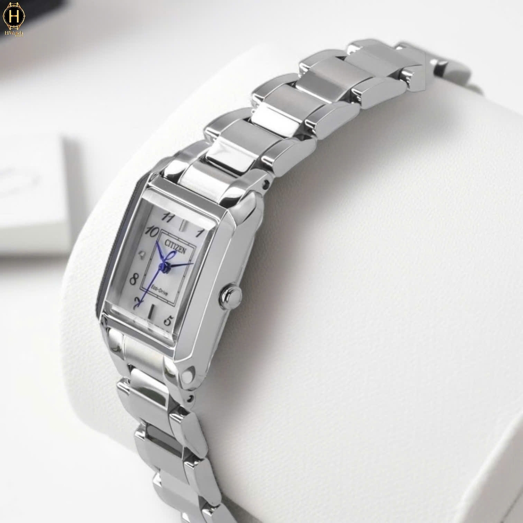Đồng Hồ Nữ Citizen Quartz Eco-Drive L Bianca Silver Tone Watch 21.5mm EW5600-87D