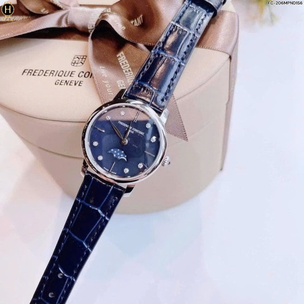 Đồng Hồ Nữ Frederique Constant Quartz Geneve Slimline Moonphase FC-206MPND1S6 (  FC206MPND1S6 )