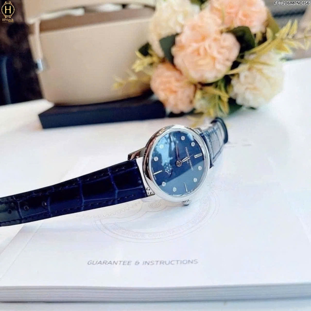 Đồng Hồ Nữ Frederique Constant Quartz Geneve Slimline Moonphase FC-206MPND1S6 (  FC206MPND1S6 )