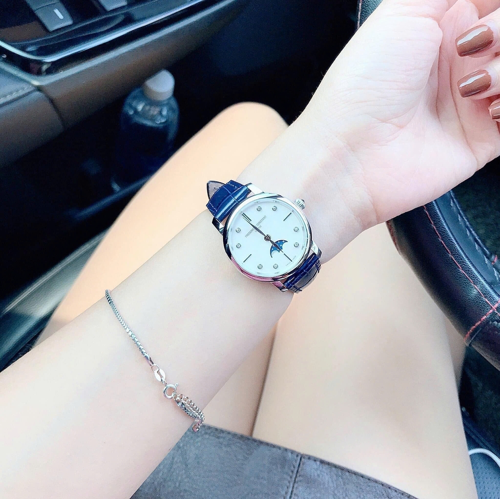 Đồng Hồ Nữ Frederique Constant Quartz Slimline Moonphase FC-206MPWD1S6 ( FC206MPWD1S6 )