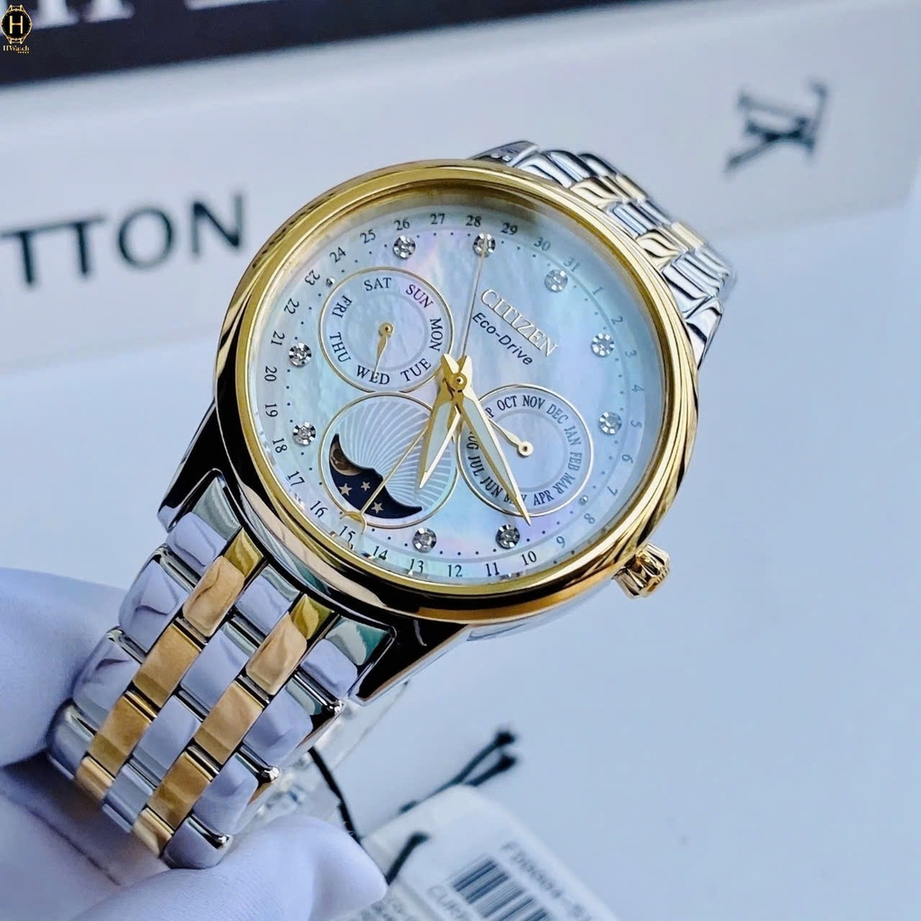 Đồng Hồ Nữ Citizen Quartz Eco-Drive Calendrier FD0004-51D