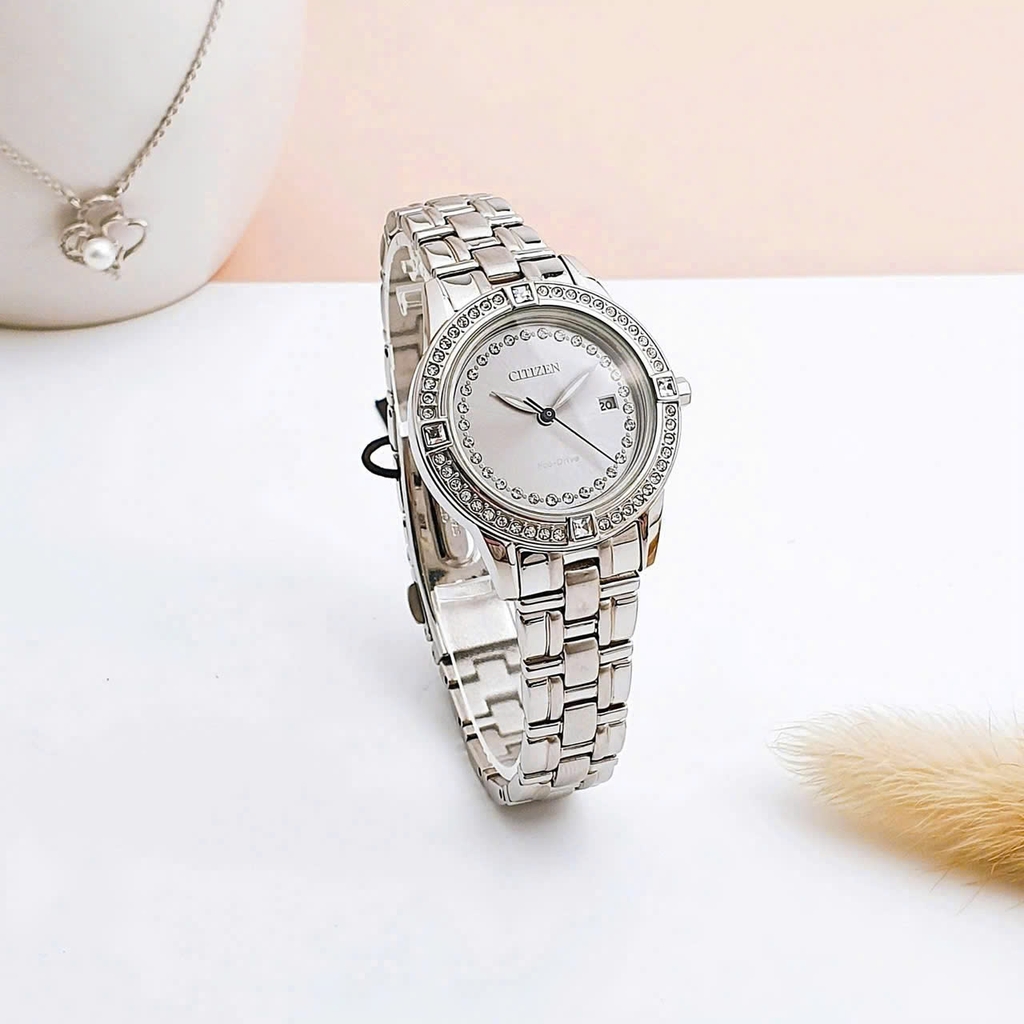 Đồng Hồ Nữ Citizen Quartz Eco-drive Silhouette FE1150-58H