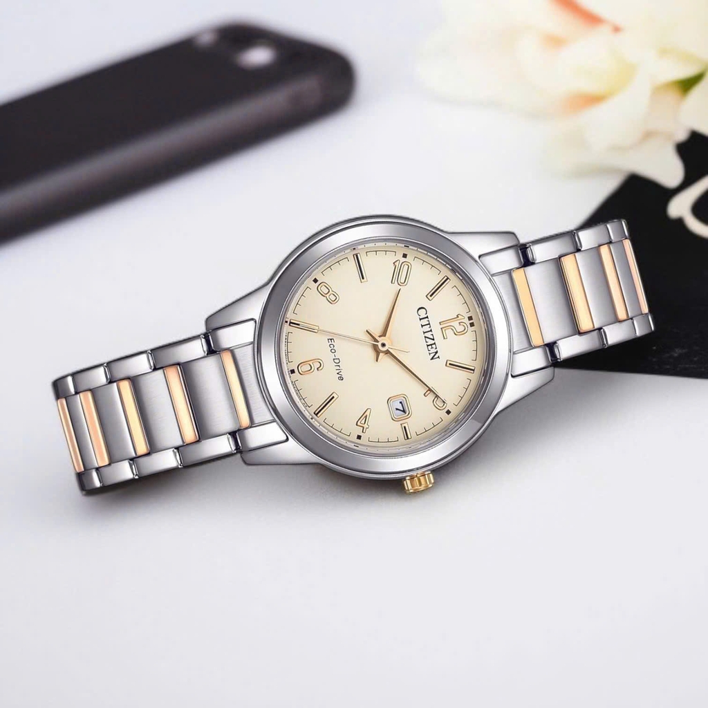 Đồng Hồ Nữ Citizen Quartz Eco-Drive FE1244-72A