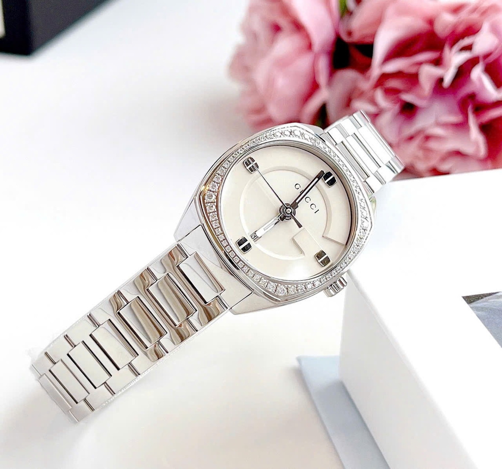Đồng Hồ Nữ Gucci Quartz Diamond GG2570
