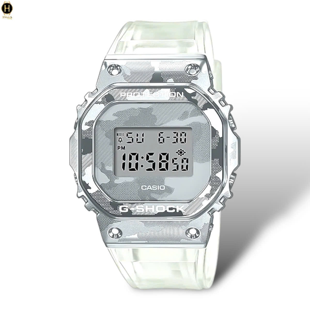 Đồng Hồ Nam Casio Quartz Gshock GM-5600SCM-1DR Dây Nhựa Mặt Trắng