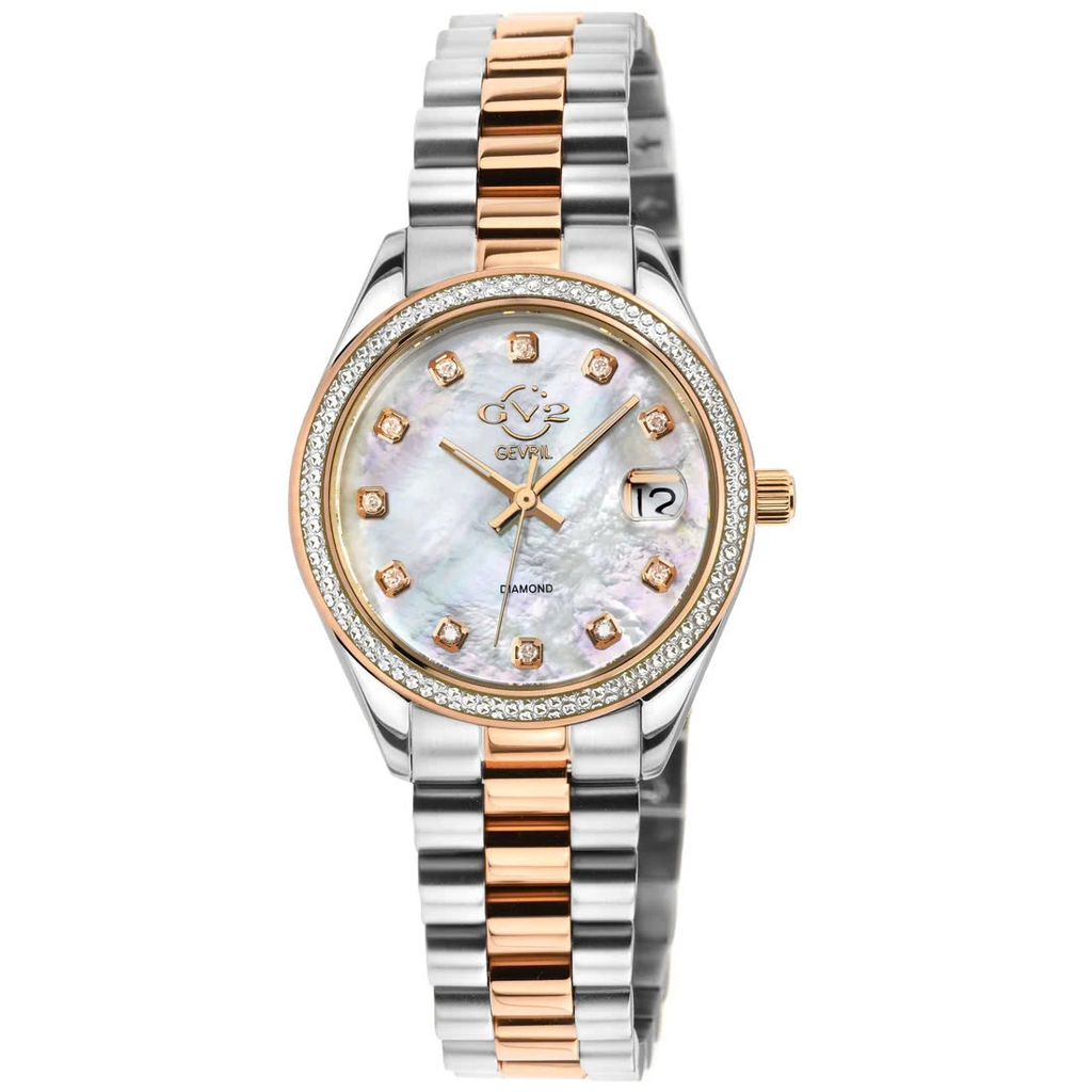 Đồng Hồ Nữ GV2 By Gevril Quartz Turin Diamond 12423B