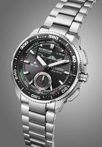 Đồng Hồ Nam Citizen Quartz Eco-Drive Promaster Marine Wave Tracker JV3001-53E