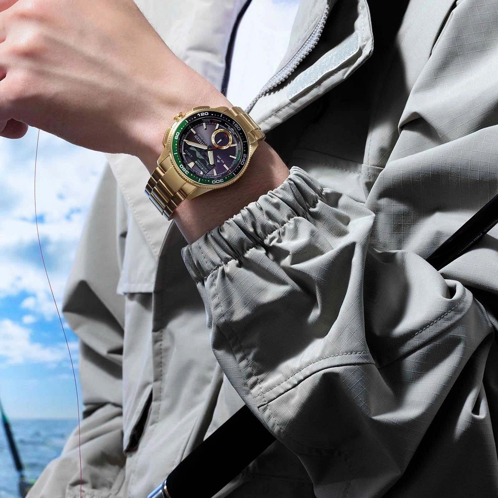 Đồng Hồ Nam Citizen Quartz Eco-Drive Promaster Marine Wave Tracker JV3002-51E