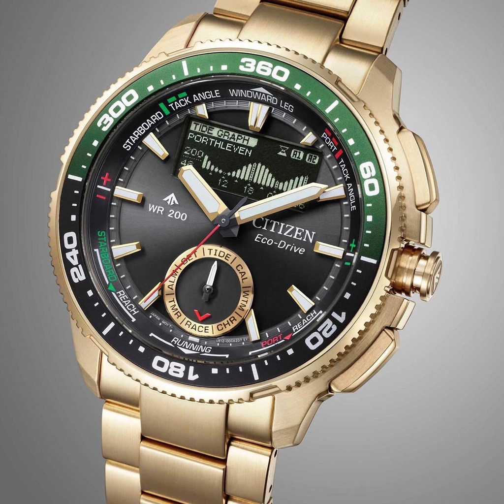 Đồng Hồ Nam Citizen Quartz Eco-Drive Promaster Marine Wave Tracker JV3002-51E