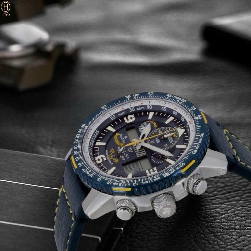 Đồng Hồ Nam Citizen Quartz Eco-Drive Promaster Radio Controlled Blue JY8078-01L