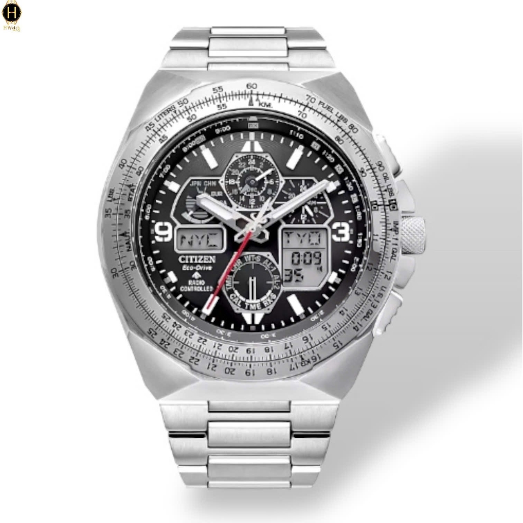 Đồng Hồ Nam Citizen Quartz Eco-Drive Promaster Skyhawk A-T Chronograph JY8120-58E