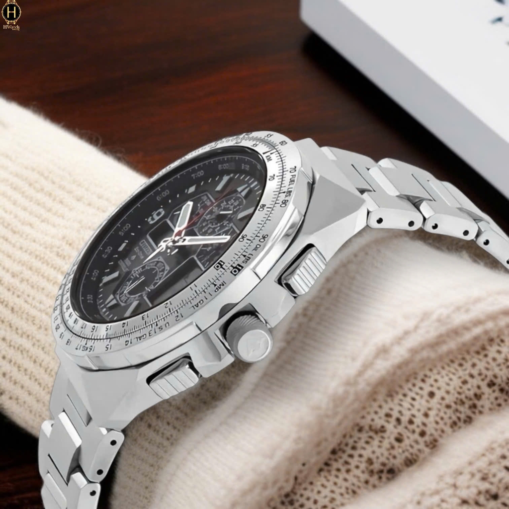 Đồng Hồ Nam Citizen Quartz Eco-Drive Promaster Skyhawk A-T Chronograph JY8120-58E