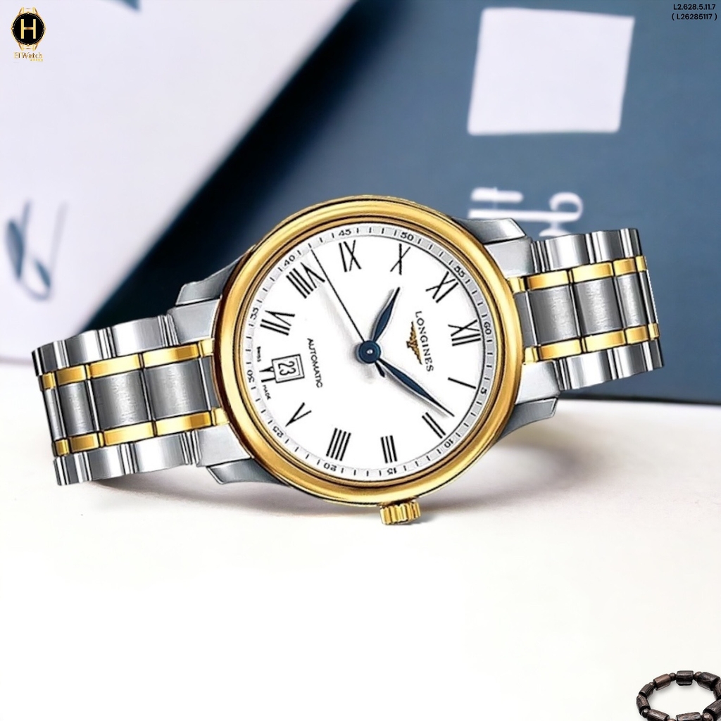Đồng Hồ Nam Longines Automatic Master Collection L2.628.5.11.7 (L26285117) Dây Thép Demi Mặt Trắng Sapphire.