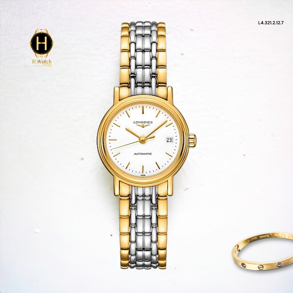 Đồng Hồ Nữ Longines Automatic L4.321.2.12.7 (L43212127) Présence Sapphire