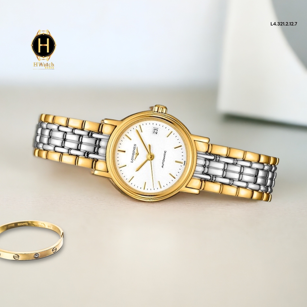 Đồng Hồ Nữ Longines Automatic L4.321.2.12.7 (L43212127) Présence Sapphire
