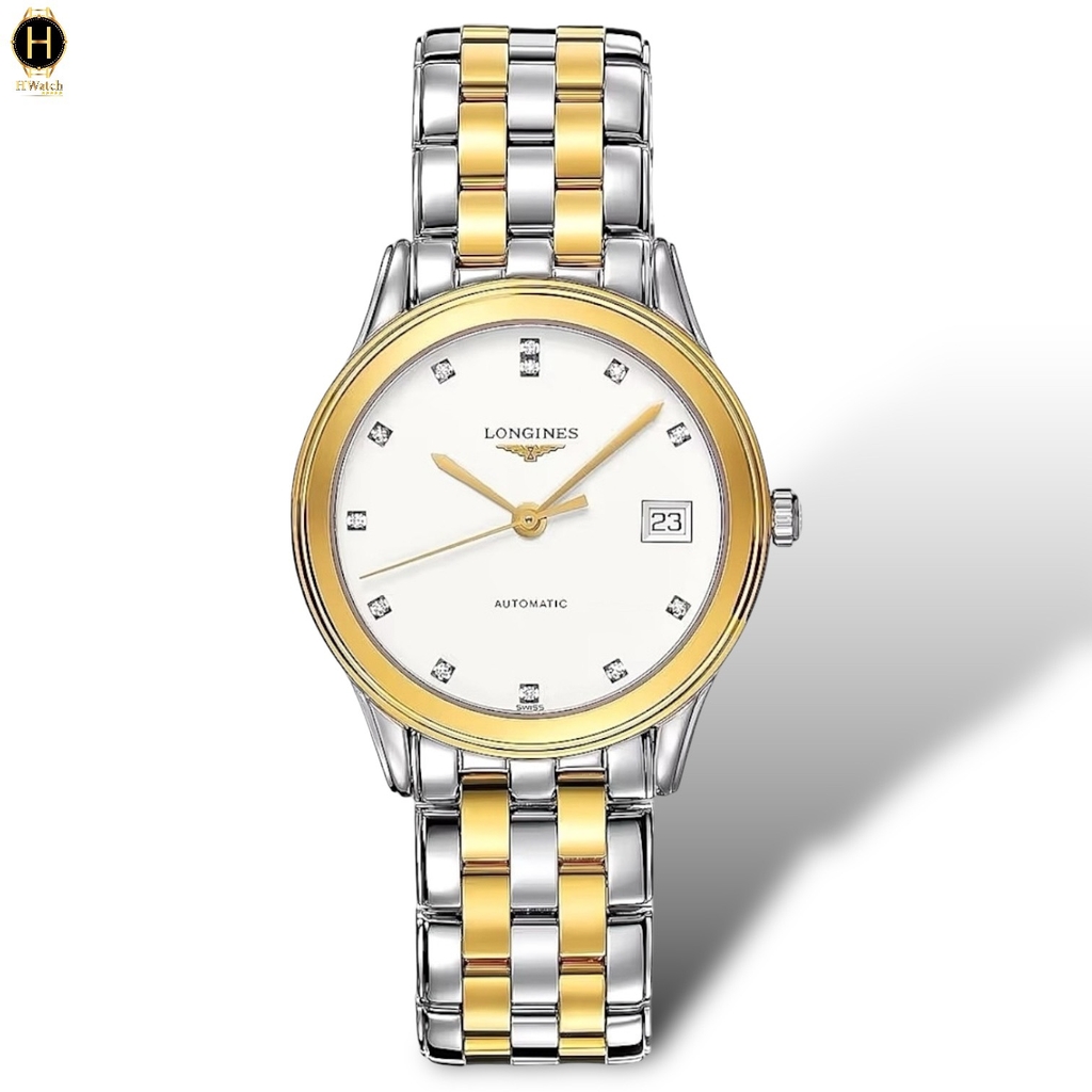 Đồng Hồ Nam Longines Automatic Flagship Demi Gold Diamond L4.774.3.27.7 ( L47743277 )