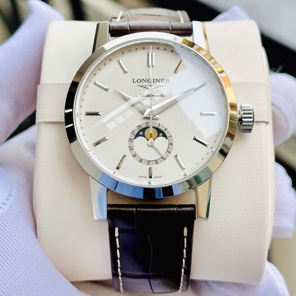 Đồng Hồ Nam Longines Automatic 1832 Moon Phase L4.826.4.92.2 ( L48264922 )