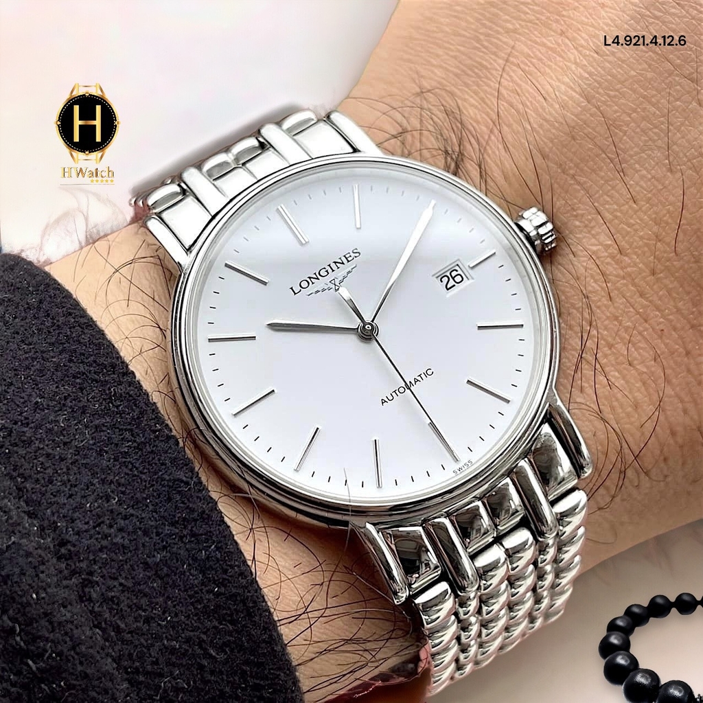 Đồng Hồ Nam Longines Automatic L4.921.4.12.6  (L49214126) Presence Sapphire